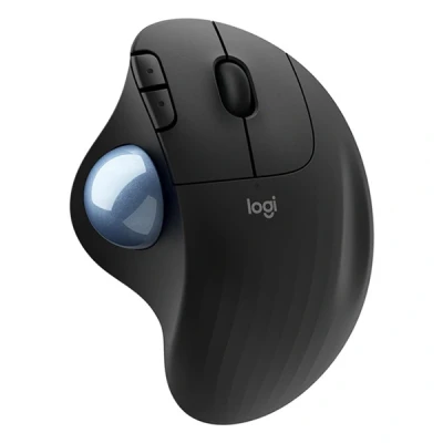 Imagen de Logitech ERGO M575 for Business, Ratón con trackball inalámbrico Diseño ergonómico, Tecnología Logi Bolt segura, Bluetooth, Certificación global, Windows/Mac/Chrome/Linux Gris