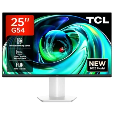 Imagen de TCL Monitor Mini LED 25G54 de 25&quot;, resolución Full HD, 144 Hz, Panel IPS, 450 nits, VESA Display HDR 400, 93% DCI P3 Wide Color Gamut, certificación TÜV Rheinland Flicker Free y Low Blue Light