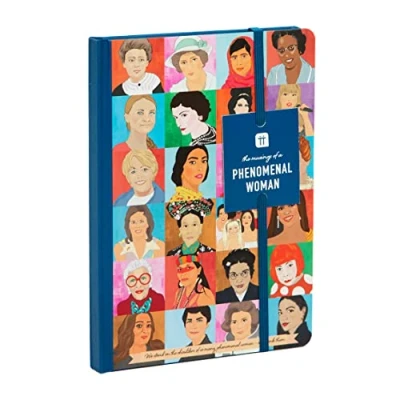 Imagen de Talking Tables Cuaderno/bloc de notas motivacional para mujeres con cita inspiradora diario 100 páginas Diseño ilustrado colorido, regalo cumpleaños, regalos feministas ella