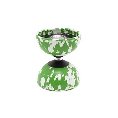 Imagen de Mister Babache Diabolo Medium Arlequín, Color Blanco/Verde, No Size (JDAM_GBlanc/Vert)