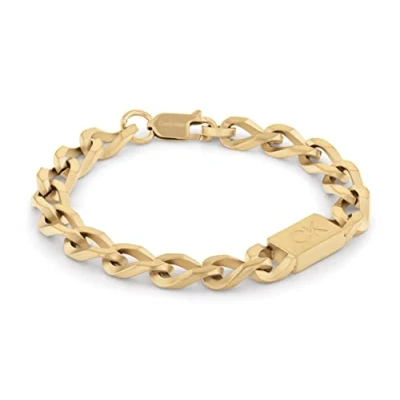 Imagen de Calvin Klein Pulsera de cadena para Hombre Colección OUTLOOK Oro amarillo 35000256