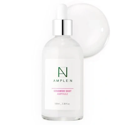Imagen de Coreana AMPLE:N Ampolla de inyección ceramida 3.38 fl. onz. (100 ml) Suero facial hidratante última generación altamente concentrado para piel seca y áspera, que bloquea la humedad reduce