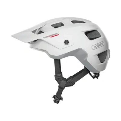 Imagen de ABUS MTB casco MoDrop de bicicleta robusto con buena ventilación para ciclistas montaña ajuste personalizado hombres y mujeres blanco mate, S