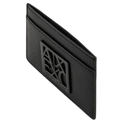 Imagen de Armani Exchange Porta Carte Credito Monedero, Mujer, Talla: One Size, Nero/black