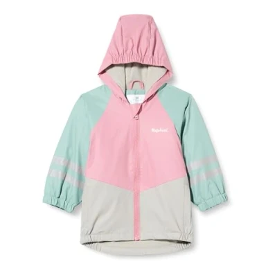 Imagen de Playshoes Forro Polar para Lluvia, Chubasquero Unisex niños, Rosa/Verde, 92 cm