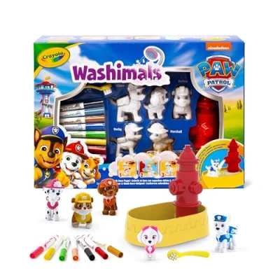 Imagen de CRAYOLA Washimals Paw Patrol, Set de Actividades con 5 Cachorros (74 0291)