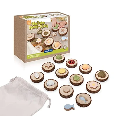 Imagen de Juego de memoria madera Nature Feel and Find Guidecraft