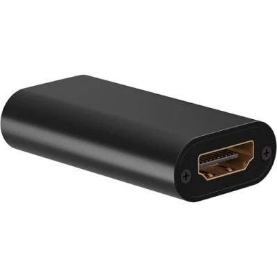 Imagen de Goobay 58491 Amplificador de señal HDMI/repetidor 4K @30Hz para Extender una conexión HDMI hasta 40m / Plano Carcasa Robusta Aluminio/Negro