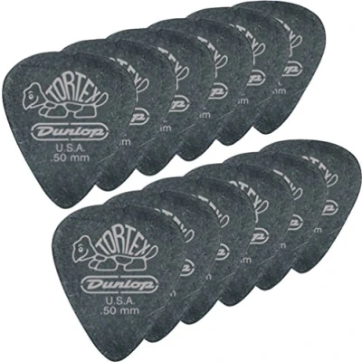 Imagen de Dunlop Plectren Pitch Black Standard Tortex 050 (12 unidades)