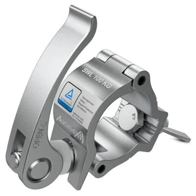 Imagen de Audibax ACP 4851100S Garra para Truss con Diámetro 48 51mm Gancho una Carga Máxima de 100kg Abrazadera Luces Escenario Clamp Fijación Cabeza Móvil