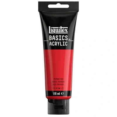 Imagen de Liquitex Basic Acrylic Tubo de Pintura Acrílica, 118 ML, Rojo (Rojo Primario Nuevo)