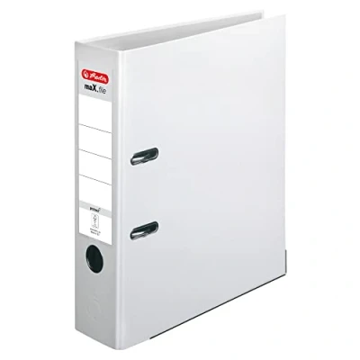 Imagen de Herlitz 5480710 PP color Archivador (8 cm), blanco