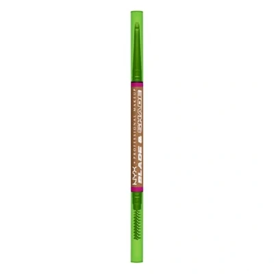 Imagen de NYX Professional Makeup Lápiz de Cejas Doble Punta, Definidas y Rellenas, Fórmula Vegana Larga Duración, No Transfiere, Blade &amp; Shade, Tono: 01 Ash Blonde