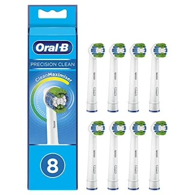 Imagen de Oral B Braun Precision Clean Cabezales Para Cepillo De Dientes Eléctrico Con Cerdas Cleanmaximiser (8 Unidades)