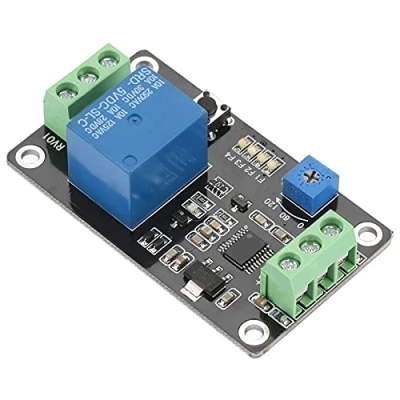 Imagen de retardo Temporizador Relé autobloqueo Encendido Apagado Interruptor de tiempo Super 555 DC 5V/12V/24V con ON, delay OFF, y función disparo(DC5V)