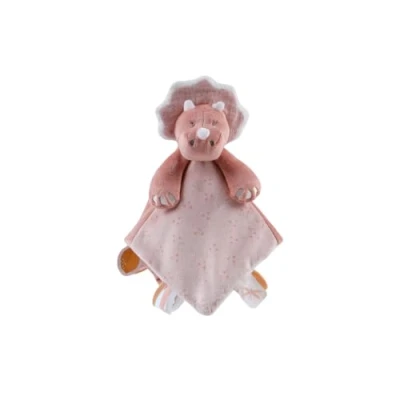 Imagen de Noukie&#039;s Peluche Infantil de Terciopelo, diseño Popsie La Triceratops, Multifuncional, Color Rosa