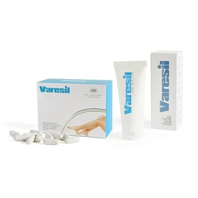 Imagen de Varesil Pills + Cream: Pastillas y Crema para prevenir aliviar las varices