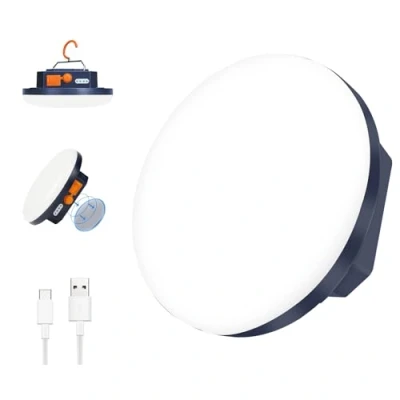 Imagen de Linterna Camping LED, 5600mAh Power Bank Recargable Lámpara ,2000LM Foco para Tienda, IP65 Impermeable Portátil Luz de Emergencia Pesca,Senderismo,Apagón (15W)