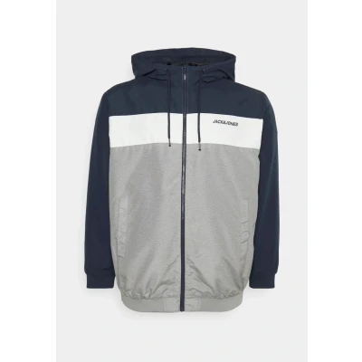Imagen de Jack &amp; Jones Jjerush HOOD Cortaviento, Hombre, Talla: 2XL, Navy blazer/white/light grey melange