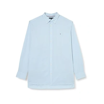 Imagen de Tommy Hilfiger CORE FLEX Poplin Camisa, Hombre, Talla: 4XL, Calm blue