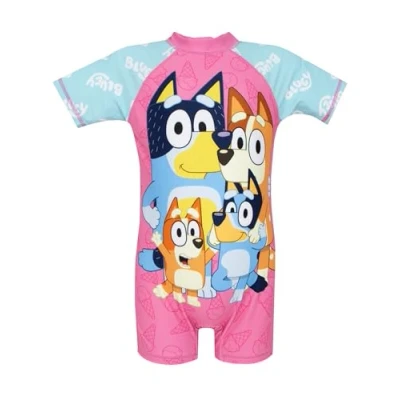 Imagen de Bluey Traje De Baño Bañador Piscina Niña Una Pieza Rosa 4 5 años