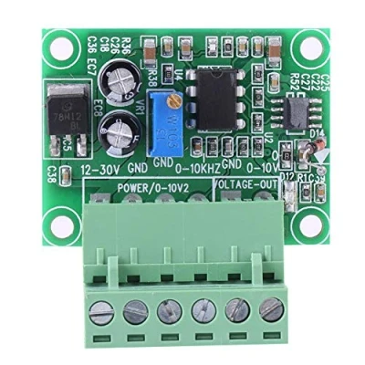 Imagen de Akozon convertidor de frecuencia a voltaje, voltaje 0 10Khz 10V F/V Módulo digital analógico para el PLC y