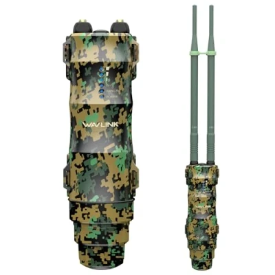 Imagen de Repetidor WiFi Largo Alcance Exterior Potente Camuflaje Amplificador Señal Antena Extender Wavlink N300 2.4G Outdoor PoE Punto de Acceso Ideal para Grandes Espacios Remotos