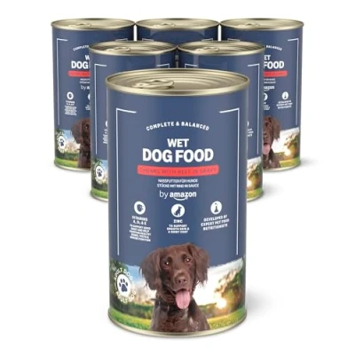 Imagen de by Amazon Comida húmeda para Perros, trozos de Ternera en Salsa, 6 x 1,24 kg