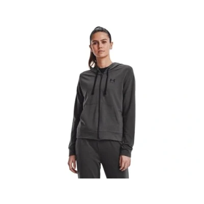 Imagen de Under Armour Rival Terry Sudadera con Capucha Tops de Forro Polar, Gris Oscuro, Medium para Mujer