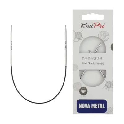 Imagen de KnitPro Agujas Circulares Nova Metal (25cm, 2.50) 1 Unidad