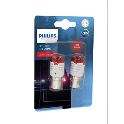 Imagen de Philips Ultinon Pro3000 LED foco de señalización para automóvil (P21W red)