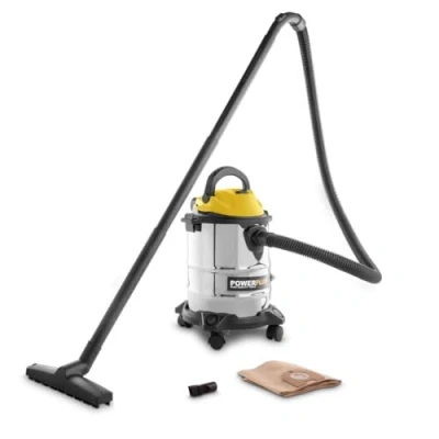 Imagen de POWER plus POWX322 Aspirador húmedo/seco 1000W 15L Powerplus, 1000 W, 15 litros, Amarillo