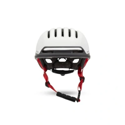 Imagen de smartGyro Casco Inteligente Smart Helmet con luz de Frenado Automática, Tamaño L, EPS + PC, Batería, Visera Delantera, Leds Delanteros y Traseros, Color Blanco