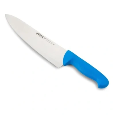 Imagen de Arcos Cuchillo Chef Acero Inoxidable. Cocina Profesional multipropósito para Cortar y Limpiar Verduras. Mango ergonómico polioximetileno Hoja 250 mm. Serie 2900. Color Negro.