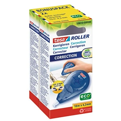 Imagen de Tesa 56998 00000 00 Cinta correctora tamaño 10 m x 42mm Pack de 2 uds.
