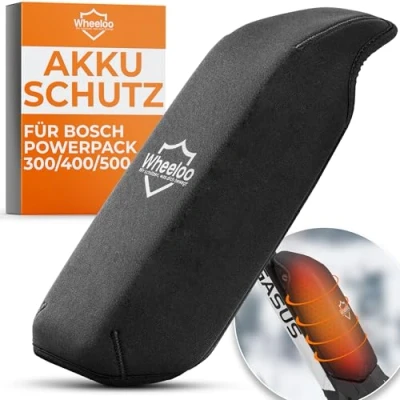 Imagen de Wheeloo Funda protectora para bicicleta eléctrica Bosch Ebike contra el frío y la suciedad I Powerpack 300/400/500 CX/Performance/Active Line