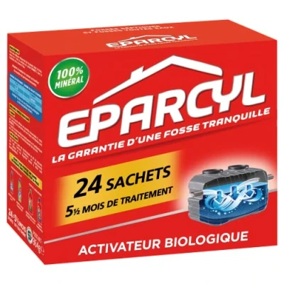 Imagen de Eparcyl Entretien Fosses Septiques 24 Sachets 5 Mois de Traitement