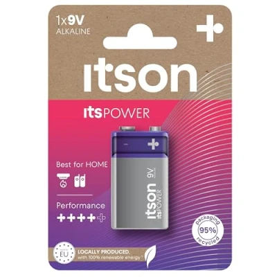 Imagen de ITSON, AA Premium Pilas alcalinas, Paquete de 4, lo Mejor para cámaras, mandos Juegos, 1.5 V, LR6IPR/4CP