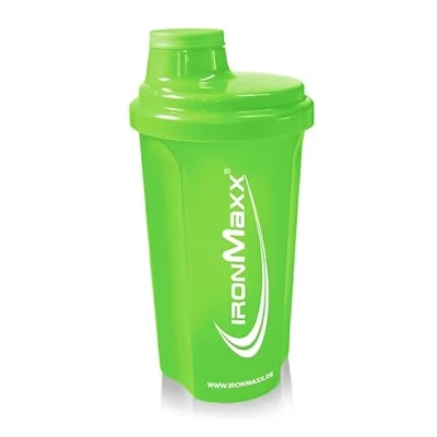 Imagen de IronMaxx Protein Shaker Verde Neón 700ml Agitador de proteínas con tapón rosca, tamiz y escala medidora a prueba fugas, apto para lavavajillas sin plastificantes BPA DEHP