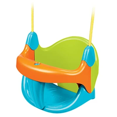 Imagen de FEBER Evolution Swing, Columpio evolutivo, Barra de Seguridad y Respaldo extraíbles, fácil Montaje, Adaptable a Cualquier Soporte, Resistente luz Temperatura, 2 3 años, Famosa (800010239)