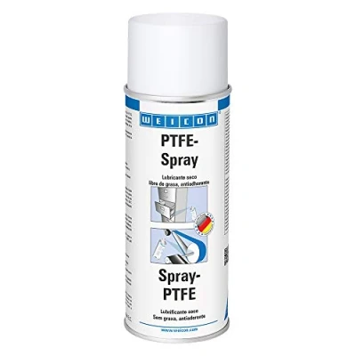 Imagen de WEICON Spray de PTFE 400 ml Efecto antiadherente, exento grasas Blanco