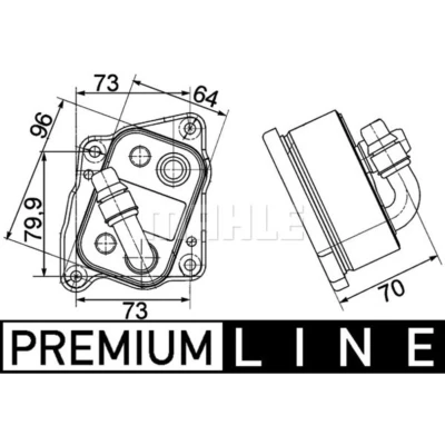 Imagen de MAHLE ORIGINAL CLC 107 000P Radiador de Aceite BMW: 3 Berlina, 5 Coupé