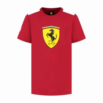 Imagen de PUMA Scuderia Ferrari F1 Camiseta para Niños con Logo de Gran Scudetto Rojo Talla 128