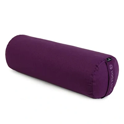 Imagen de yoga Studio Cojín de refuerzo Relleno cáscaras trigo sarraceno orgánico la UE (certificado GOTS) Funda exterior extraíble algodón lavable Ideal para yoga,