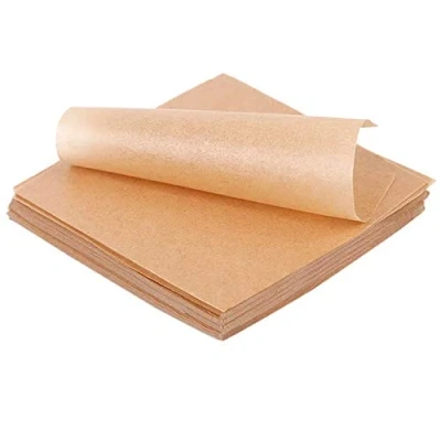 Imagen de 500 hojas de papel pergamino sin blanquear, 4 x pulgadas, precortado antiadherente, para envolver