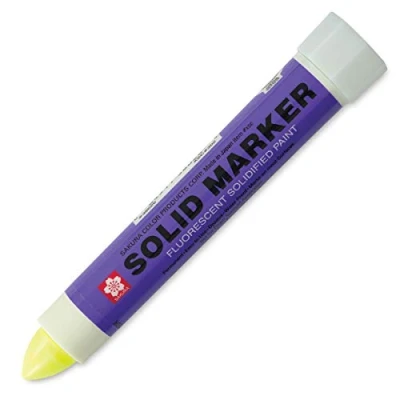 Imagen de Solid Marker, Twist action, 13mm, Fluorescent Lemon, Sold as 1 Each