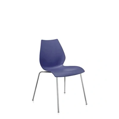 Imagen de Kartell Maui Silla Standard de Oficina Sin Reposabrazos, Azul Marino, Set 2