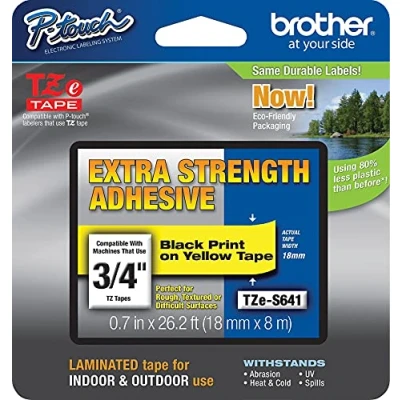 Imagen de Brother TZES641 Cinta, color negro y amarillo