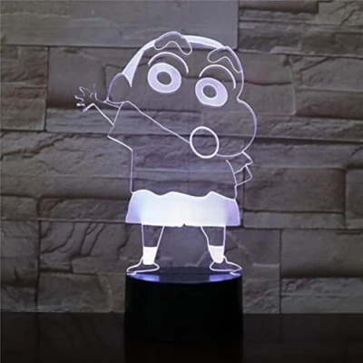 Imagen de Lampara LED Shin Chan Anime Manga Cambia Color USB Luz nocturna y decoración