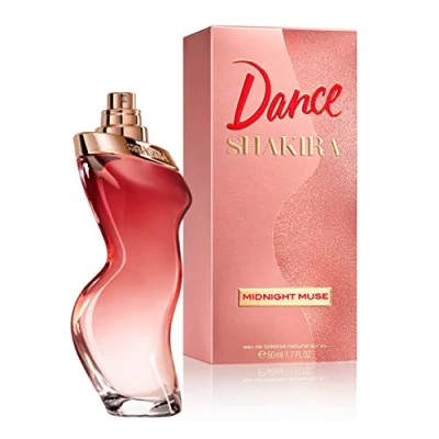Imagen de Shakira, Perfumes, Dance Midnight Muse, Eau de Toilette para Mujer, Larga duración, Fragancia femenina, romántica y con encanto, Notas frutales, florales vainilla, Optimo uso diario, 50 ml
